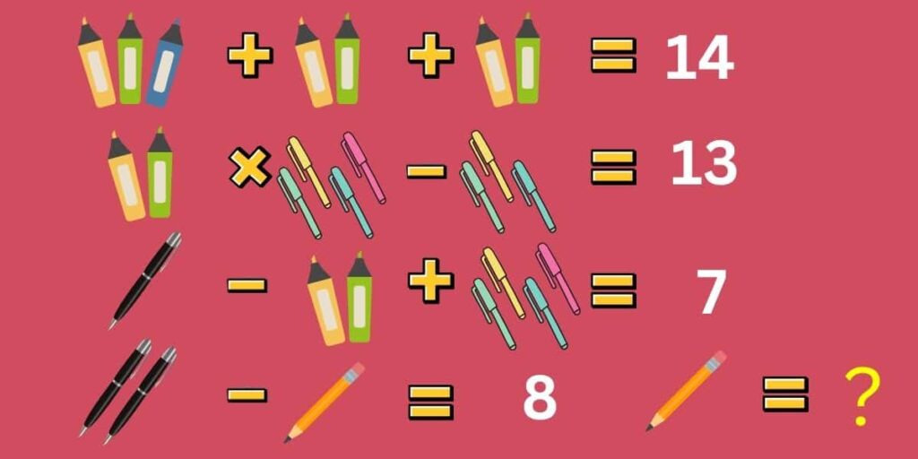 Decifra il codice per testare il tuo QI: quanto vale ogni articolo di cancelleria? (Sfida di 8 secondi!)